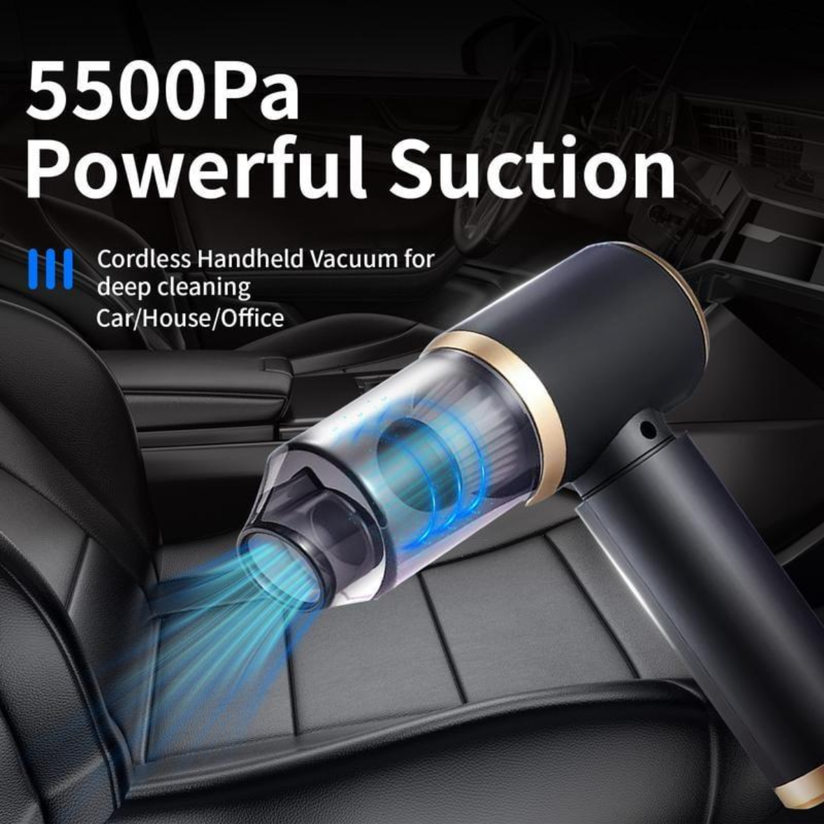 Aspirador portátil inalámbrico para coche